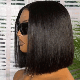 Luvme Hair New Customers Only | PreMax Wigs | Silky Blunt Cut Glueless 2x6 / 5x5 Closure Lace Shoulder Length Bob Wig Pre Plucked & Bleached