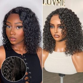Luvme Hair New Customers Only | Wet and Wavy 5x5 Closure Pre-Cut Lace Water Wave Wig Glueless Side Part Human Hair Wig