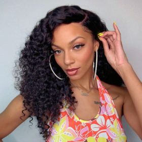 Luvme Hair PreMax Wigs | Ear to Ear Super Natural Hairline Deep Wave Glueless 5x5 Upgraded Lace Front Long Curly Wig Pre-Cut Lace