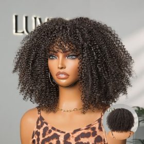Luvme Hair Special Deal | Ready to Go Bouncy Jerry Curl Glueless Minimalist Lace Wig with Bangs - US Only