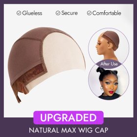 Luvme Hair Upgraded Natural Max 1pc Wig Cap 2.0 ?C Non-Slip Wig Gripper with Grip Band & Transparent Lace for Lace Front Wigs
