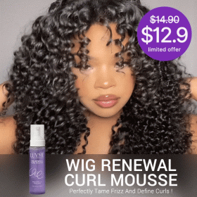 Luvme Hair US Only | Wig Curl Mousse with Coconut Oil & Shea, Bounceable Curls, Strong Hold, Frizz Control Styling